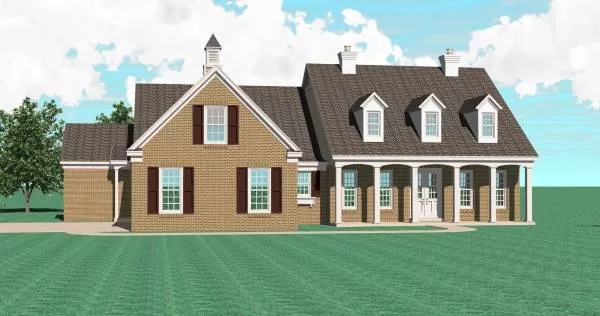 image of country house plan 8496